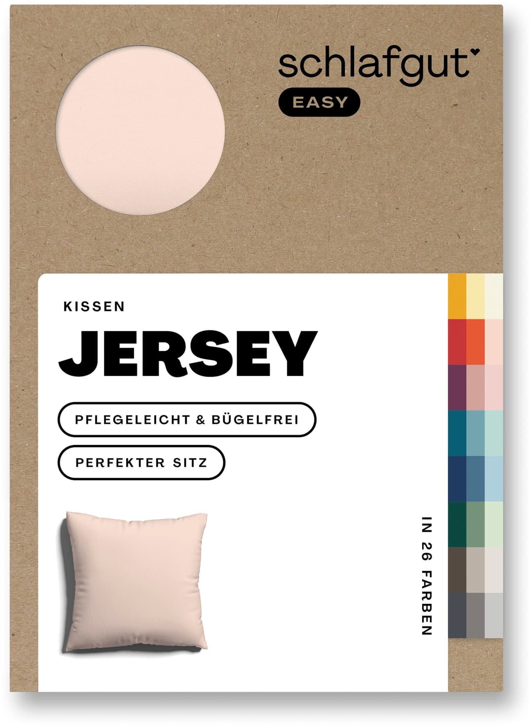 Schlafgut EASY JERSEY Kissenhülle | Rosa