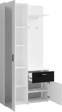 byLIVING Kompaktgarderobe Jakob | Weiß 5