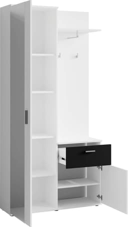 byLIVING Kompaktgarderobe Jakob | Weiß