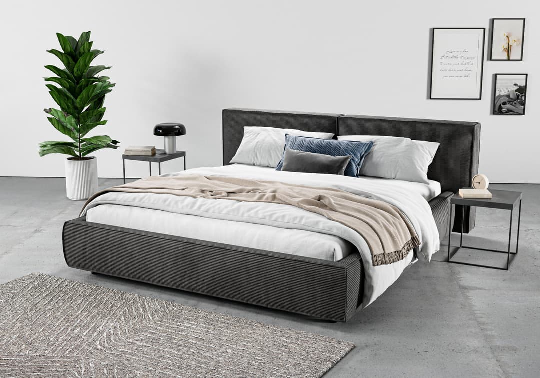 Home affaire Polsterbett Adrina | Grau