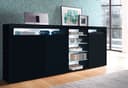 borchardt Möbel Highboard Santa Fe | Schwarz 2