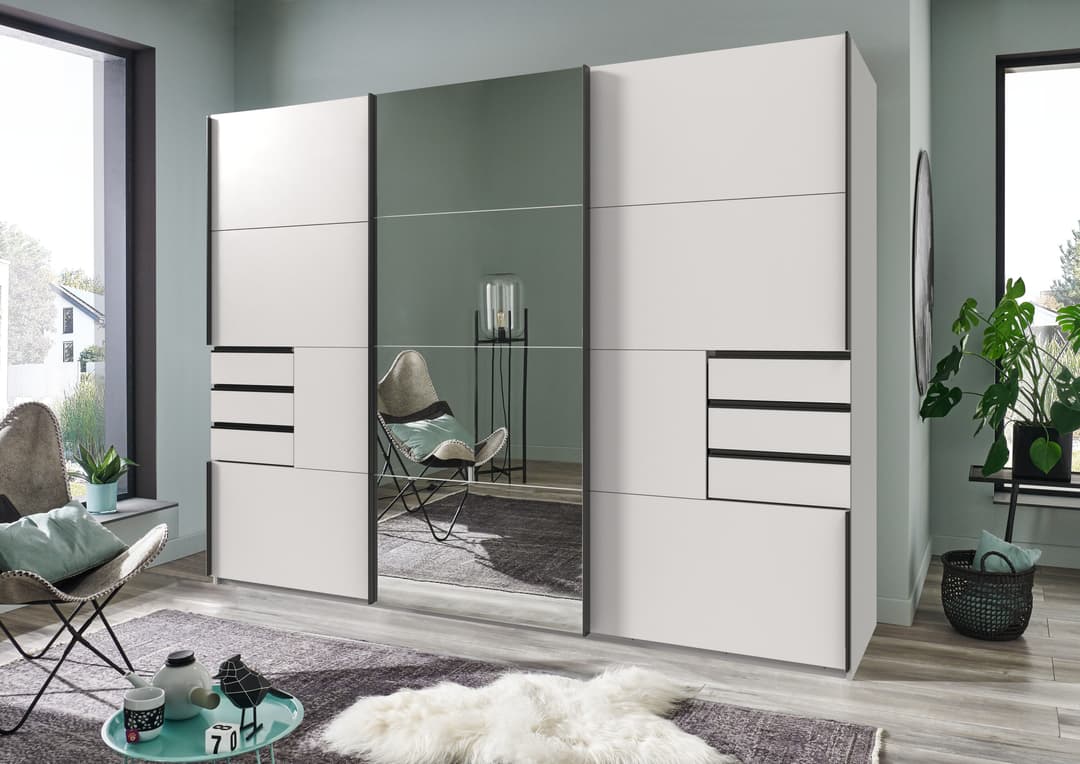 Wimex Schwebetürenschrank Saigon | Weiß