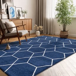 Sanat Teppich Trellis | Blau