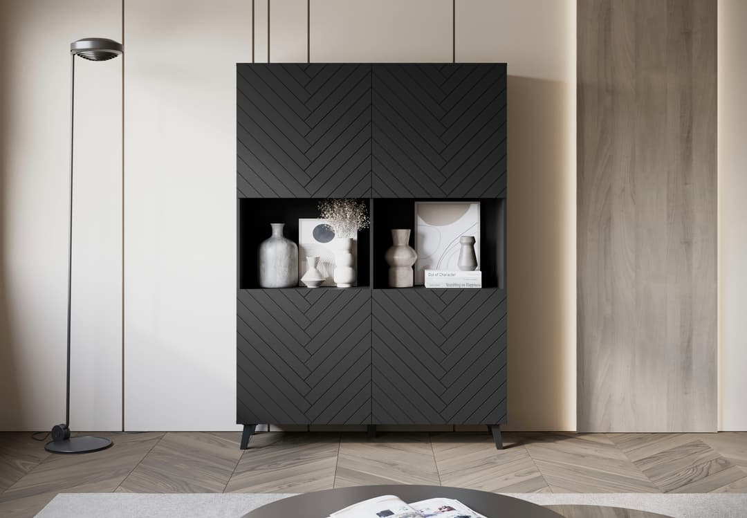 Home affaire Highboard Phuket | Schwarz