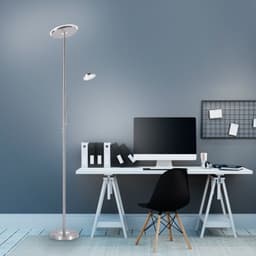 JUST LIGHT Stehlampe HANS | Silber