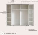 Schlafkontor Maturs Drehtürenschrank | Weiß 5