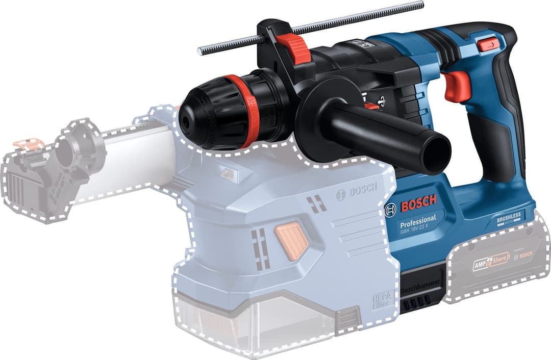 Bosch Professional Akku-Bohrhammer GBH 18V-22 | Blau