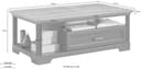 Innostyle Couchtisch Jasmin | Grau 3