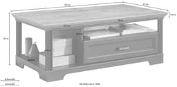 Innostyle Couchtisch Jasmin | Grau