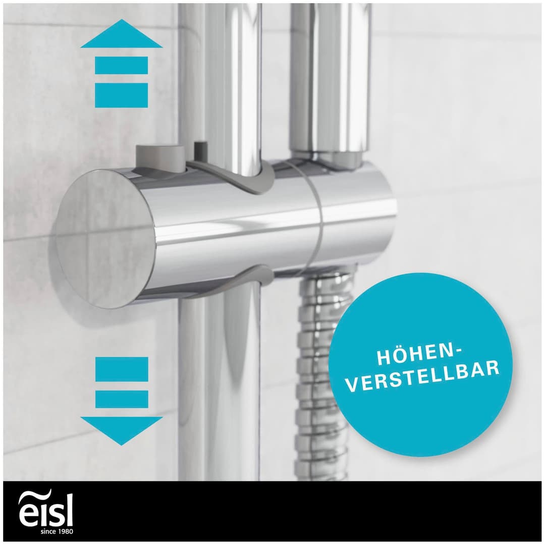 Eisl Stangenbrause-Set | Silber