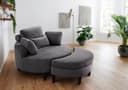 ATLANTIC home collection Loveseat Ravi Sessel | Grau