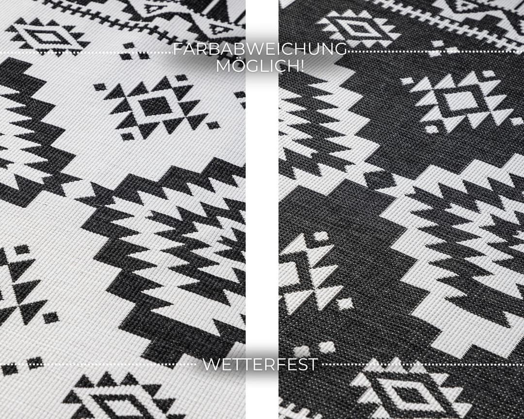 ELLE DECORATION Teppich Dynamic | Schwarz