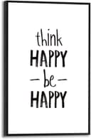 Reinders! Poster Think happy, be happy | Weiß