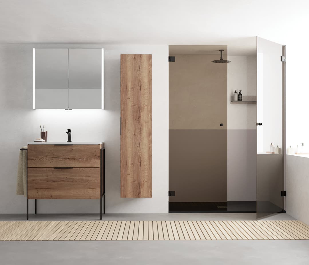 welltime Spiegelschrank Ahus | Silber