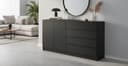 borchardt Möbel Sideboard Vaasa | Schwarz 3