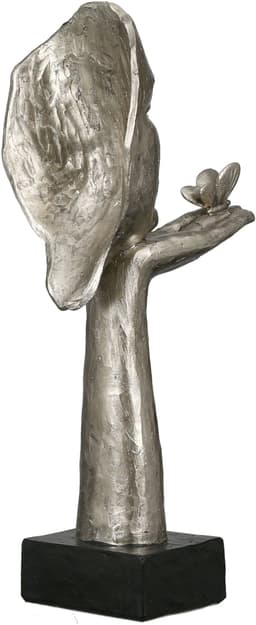 GILDE Dekofigur Skulptur Desire | Silber