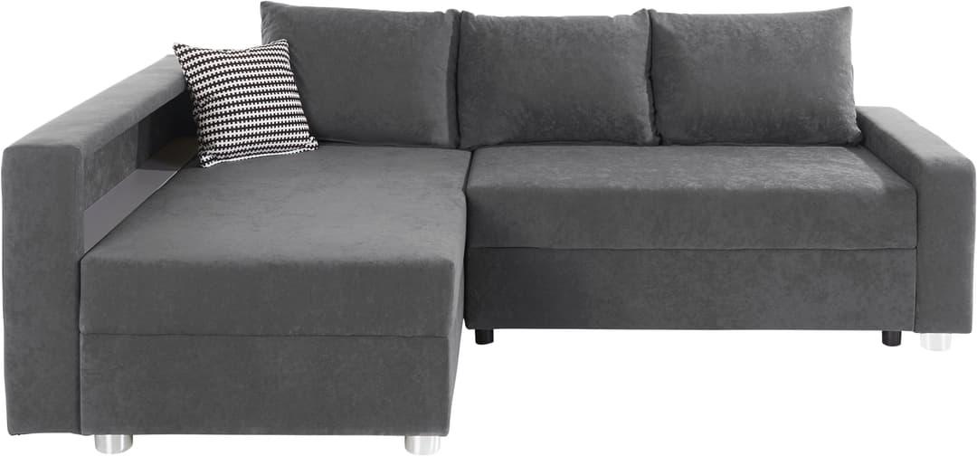 COLLECTION AB Ecksofa Relax L-Form | Grau