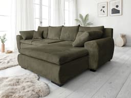 Home affaire Ecksofa Cara Mia L-Form | Grün