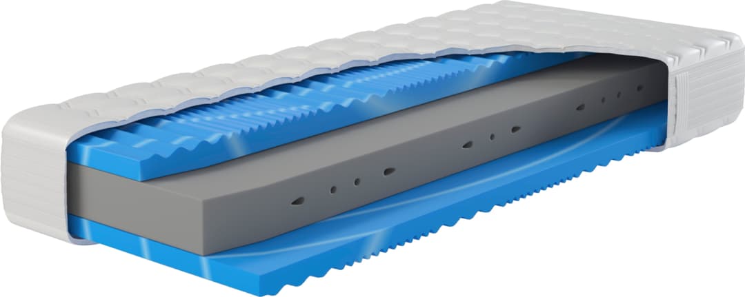 Kaltschaummatratze XXL Gelstar KS | Weiß