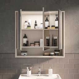 BASIC by Balculina Spiegelschrank Lucera | Weiß