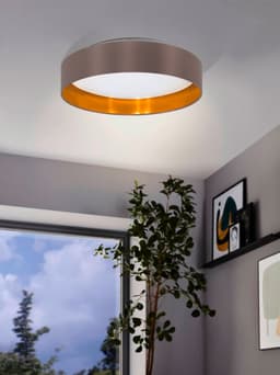 EGLO LED Deckenleuchte Maserlo | Braun