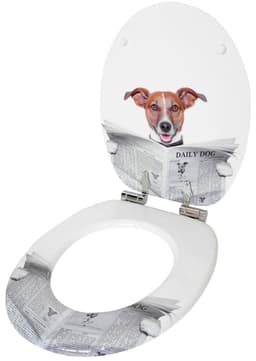 Sanilo WC-Sitz Newspaper | Braun