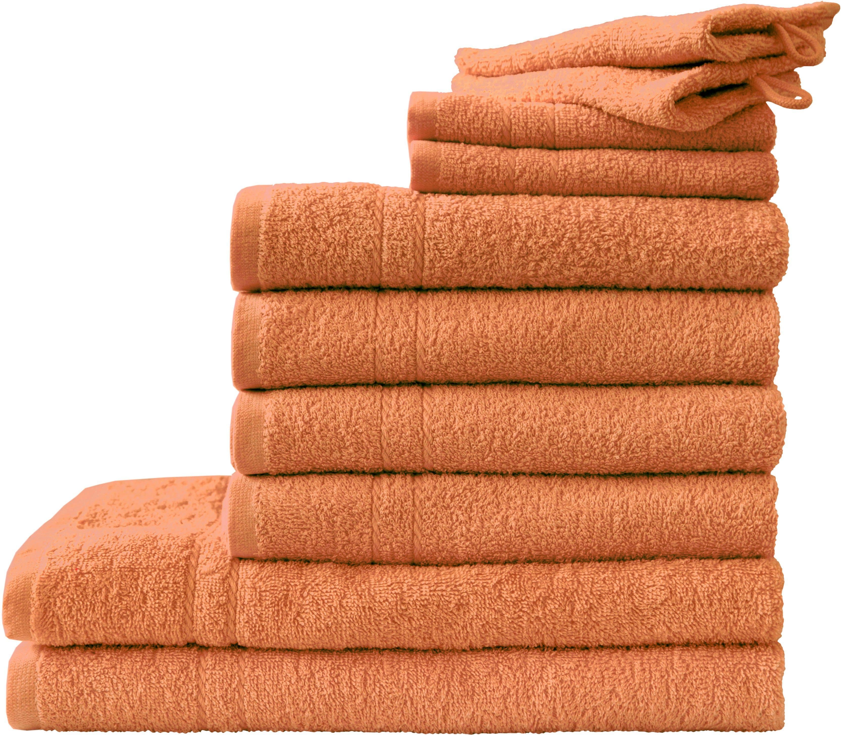 Dyckhoff Handtuch Set Kristall | Terrakotta