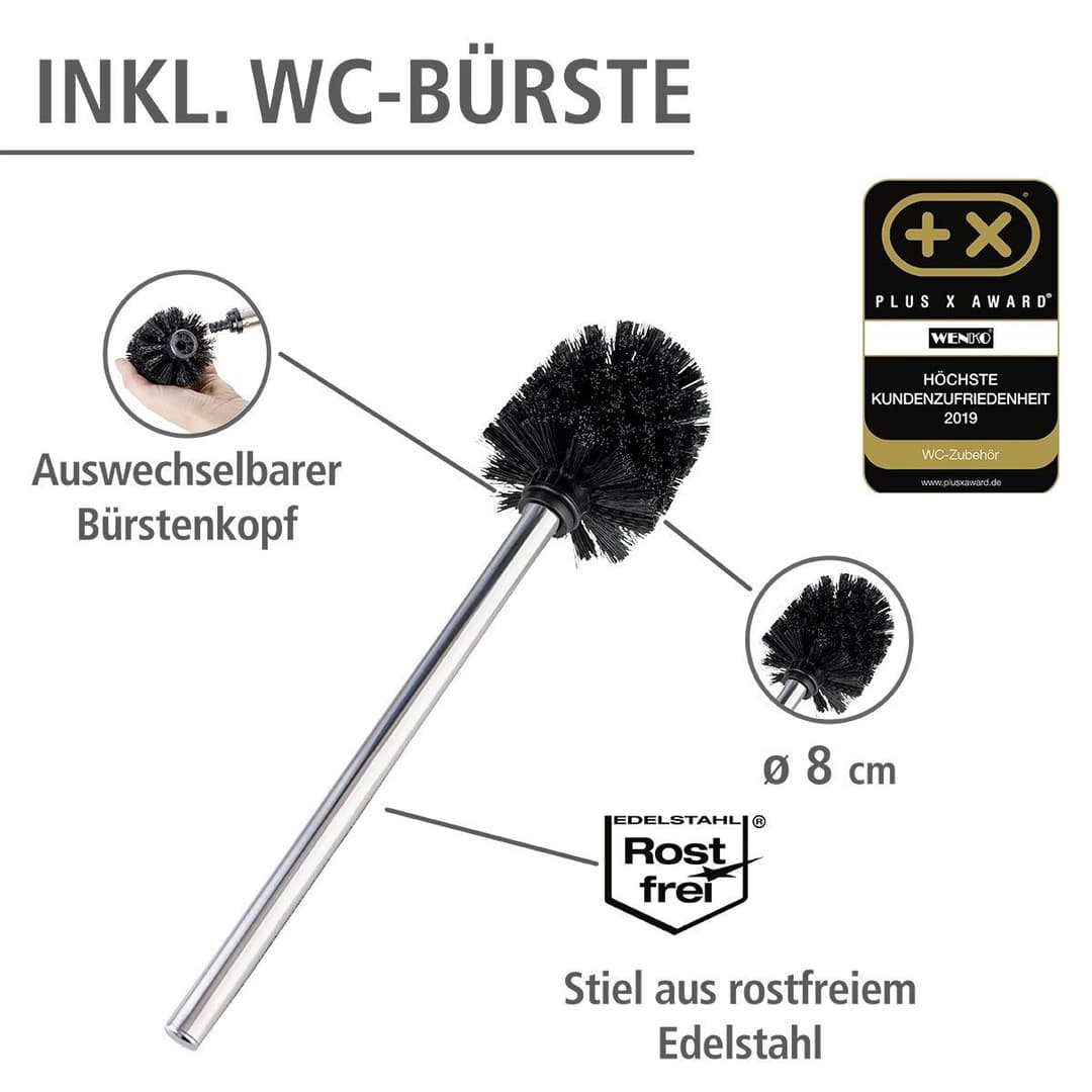 WENKO WC-Garnitur Rivalta | Silber