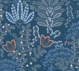 living walls Vliestapete Famous Garden | Blau