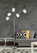 Reality Leuchten Stehlampe Tommy | Silber 2