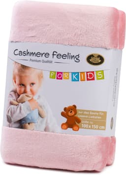 Kinderdecke Premium Cashmerefeeling | Rosa