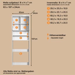 welltime Waschmaschinenumbauschrank Avena | Weiß