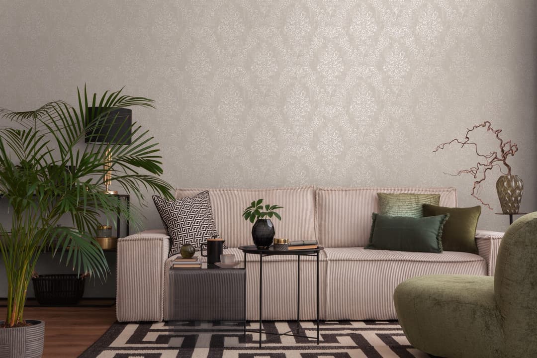 A.S. Création Pure Elegance Vliestapete | Beige