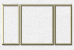 Schipper Bilderrahmen Malen nach Zahlen, Triptychon 80x50 cm, | Gold