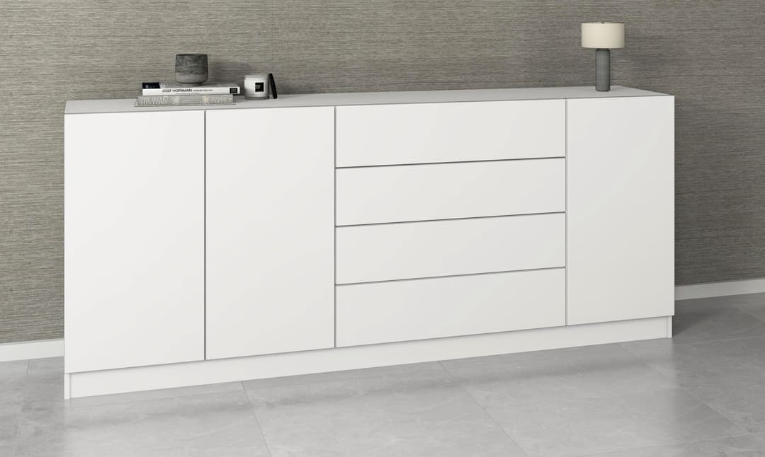 borchardt Möbel Sideboard Vaasa | Weiß