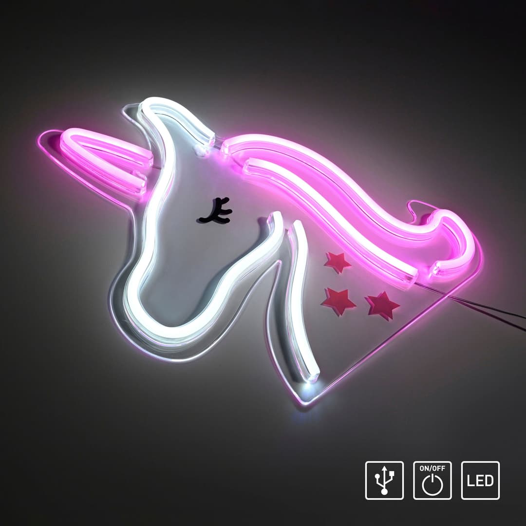 JUST LIGHT LED Wandleuchte NEON-UNICO | Mehrfarbig