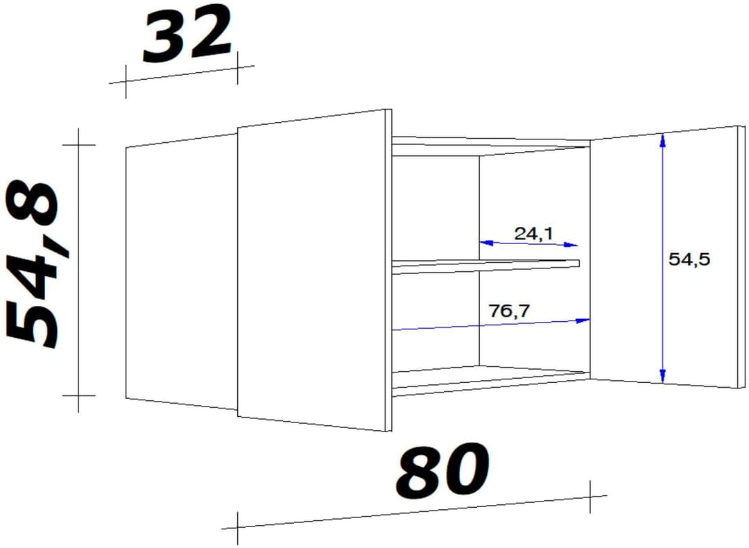 Flex-Well Hängeschrank Wito | Weiß