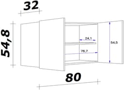 Flex-Well Hängeschrank Wito | Weiß