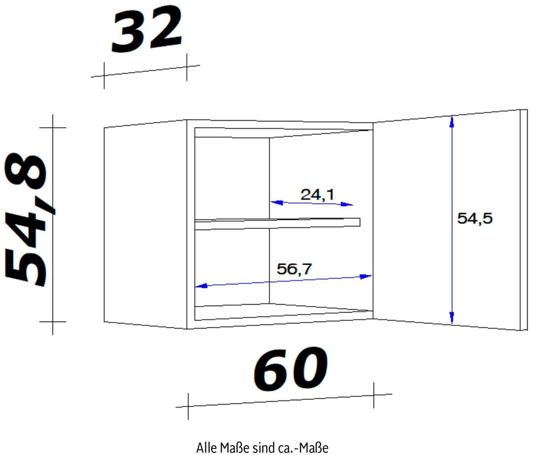 Flex-Well Hängeschrank Samoa | Holztöne
