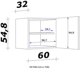 Flex-Well Hängeschrank Samoa | Holztöne