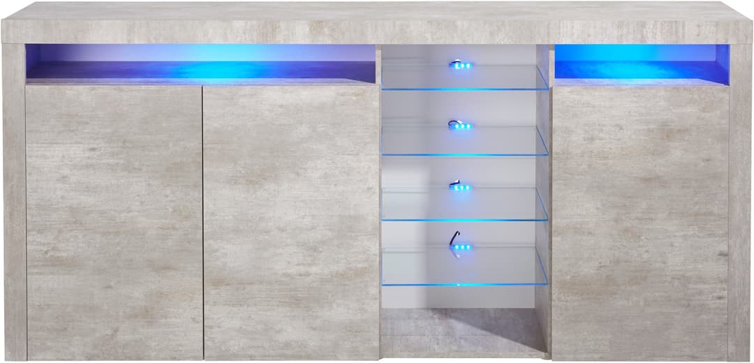borchardt Möbel Highboard Santa Fe | Grau