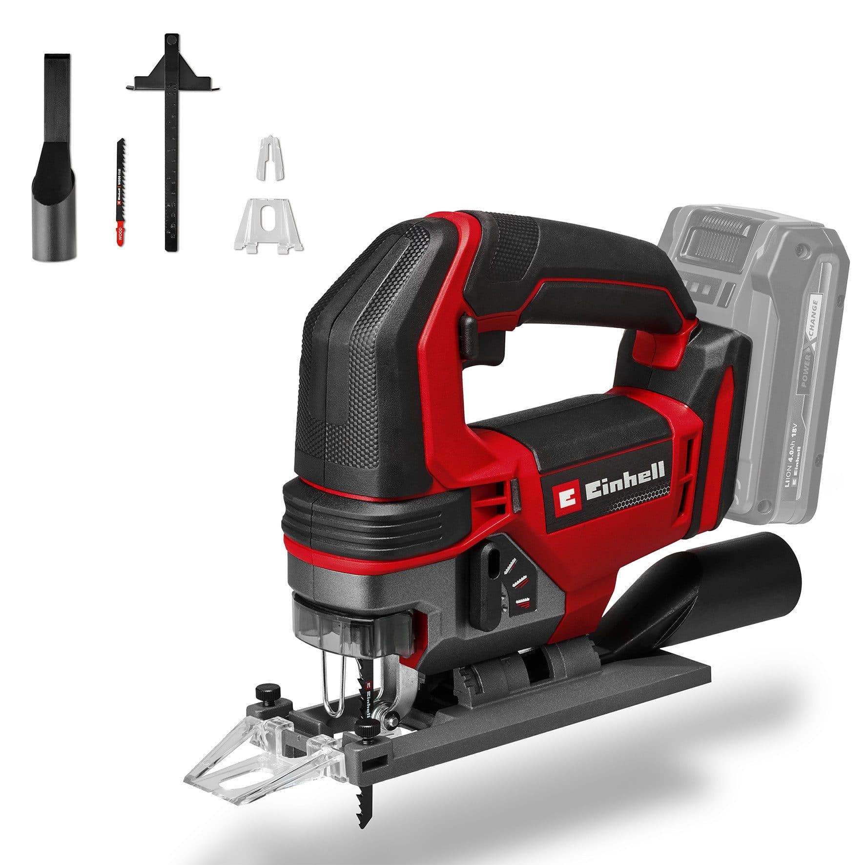 Einhell Akku-Stichsäge TE-JS 18/100 Li-Solo | Rot