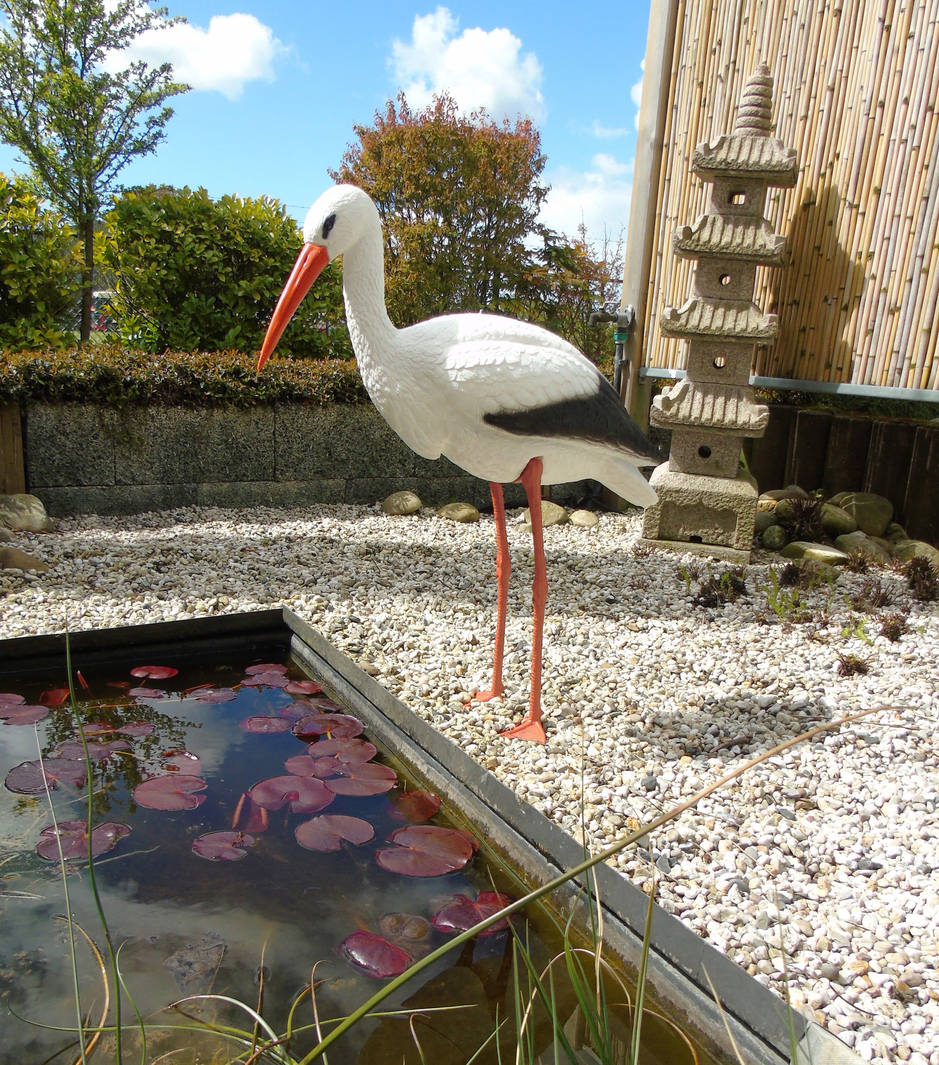 Ubbink Teichfigur Storch | Mehrfarbig
