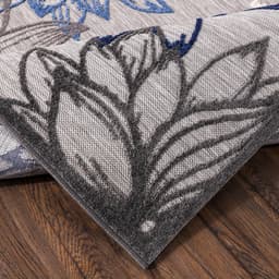 Sanat Teppich Floral 2 Outdoor | Grau