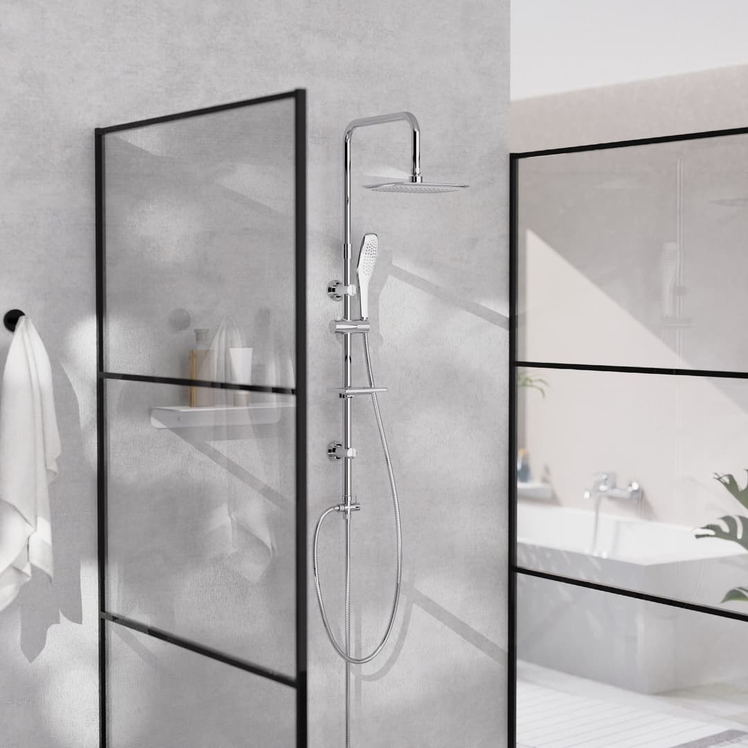 welltime Brausegarnitur FABIA | Silber