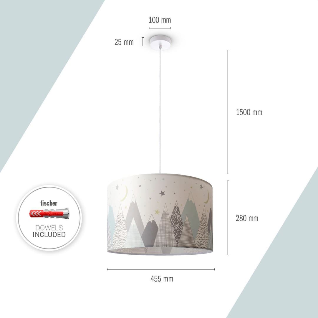 Paco Home Hugo Cosmo Pendelleuchte | Weiß