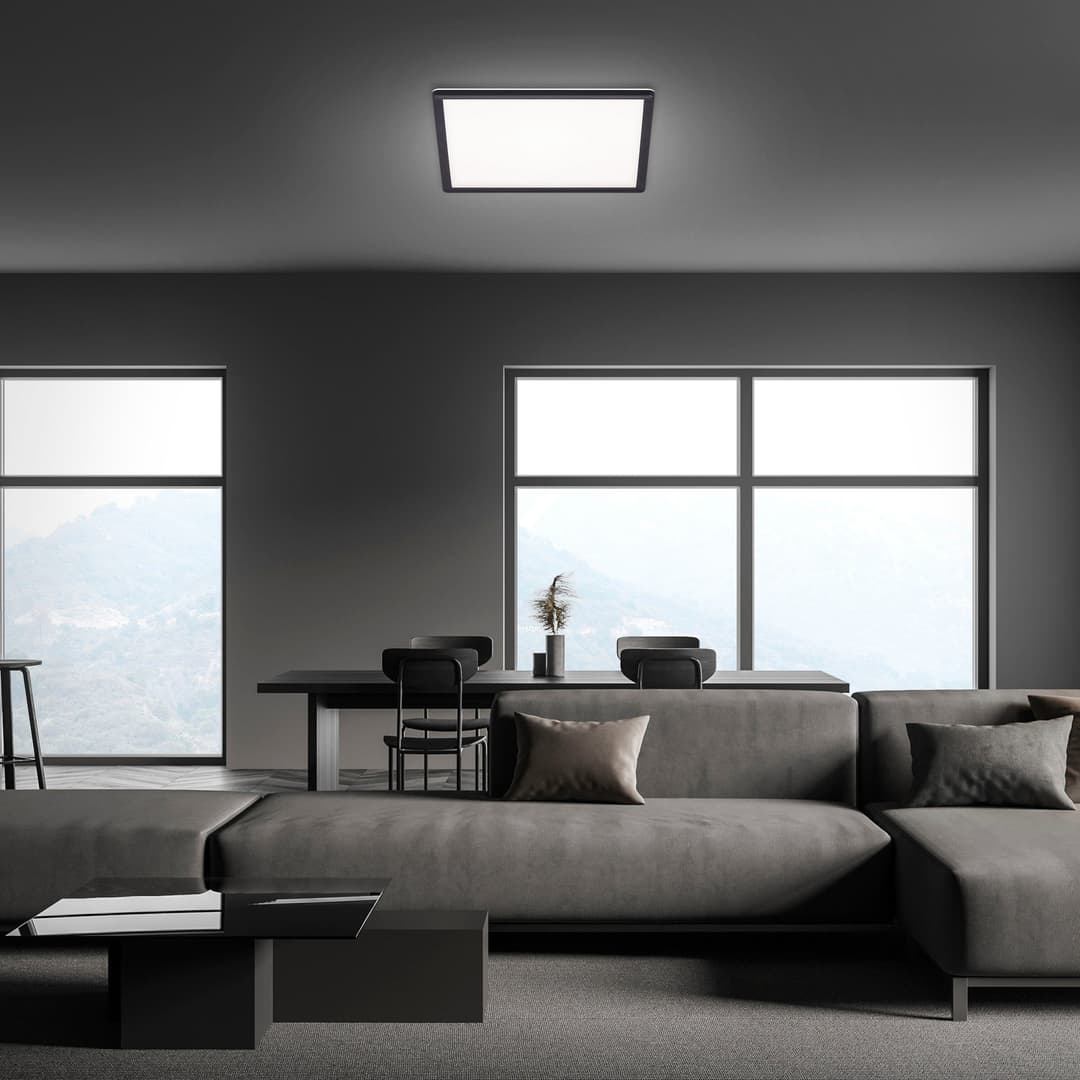 Briloner Leuchten LED Panel 7158415 SLIM | Schwarz