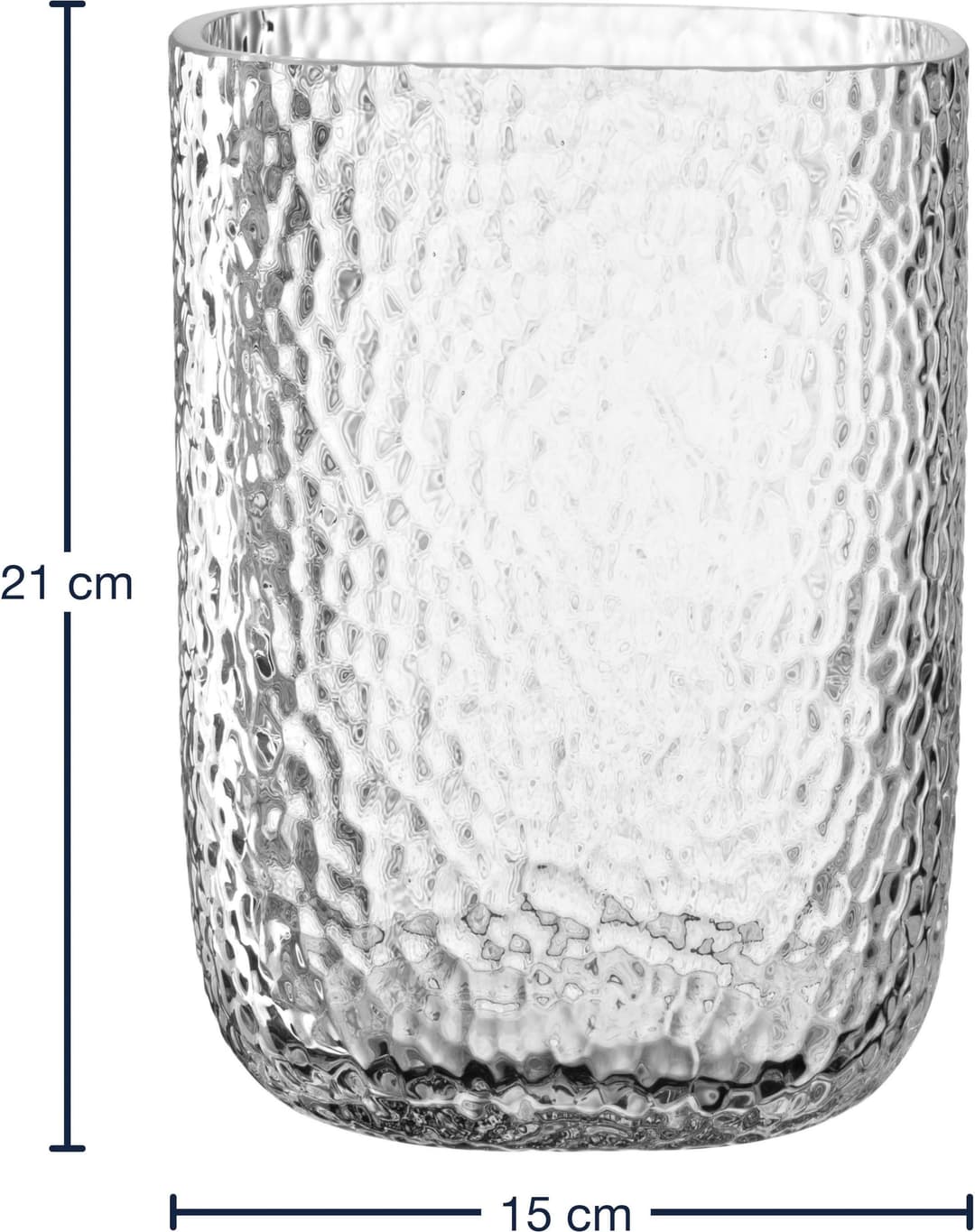 LEONARDO Windlicht MARTELLO 21 cm | Transparent
