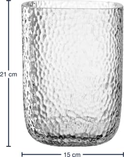 LEONARDO Windlicht MARTELLO 21 cm | Transparent