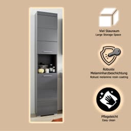 welltime Hochschrank Avena | Grau